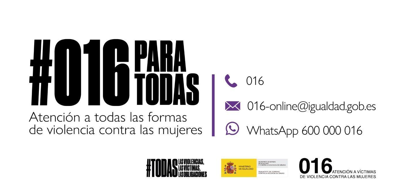El 016 se consolida como servicio clave para la lucha contra la violencia machista