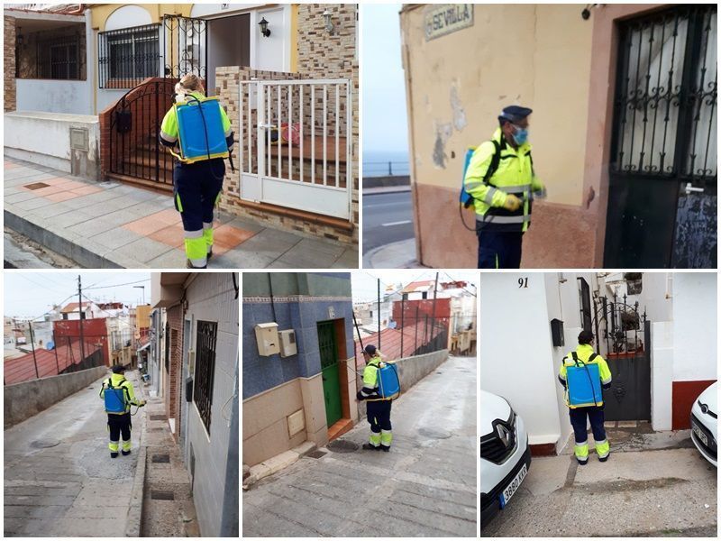 TRACE realiza tareas de desinfección en la zona del Recinto Sur
