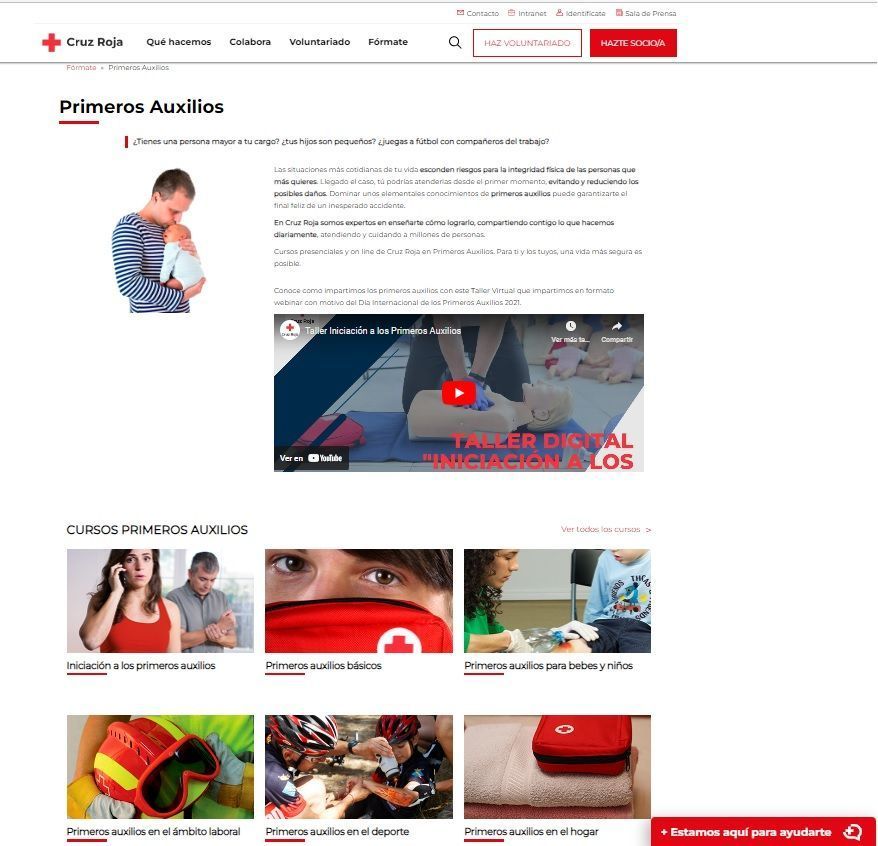 Los primeros auxilios de Cruz Roja “se vuelven” digitales