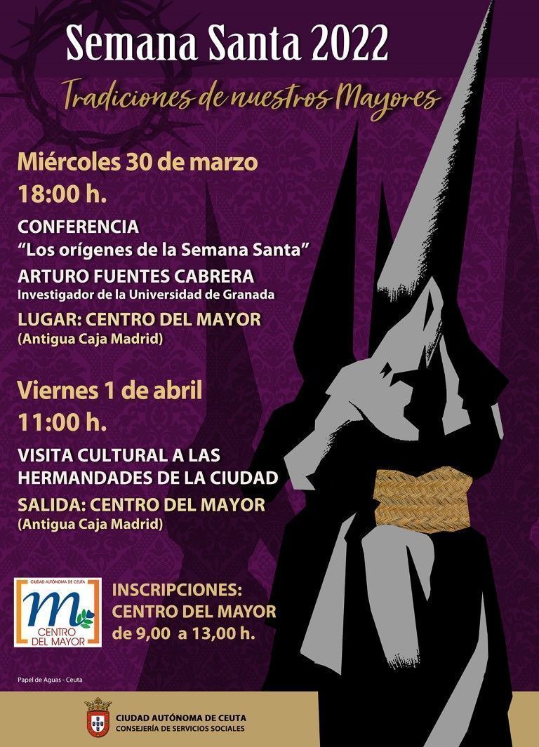 El Centro del Mayor abre las inscripciones para las actividades previstas con motivo de la Semana Santa 