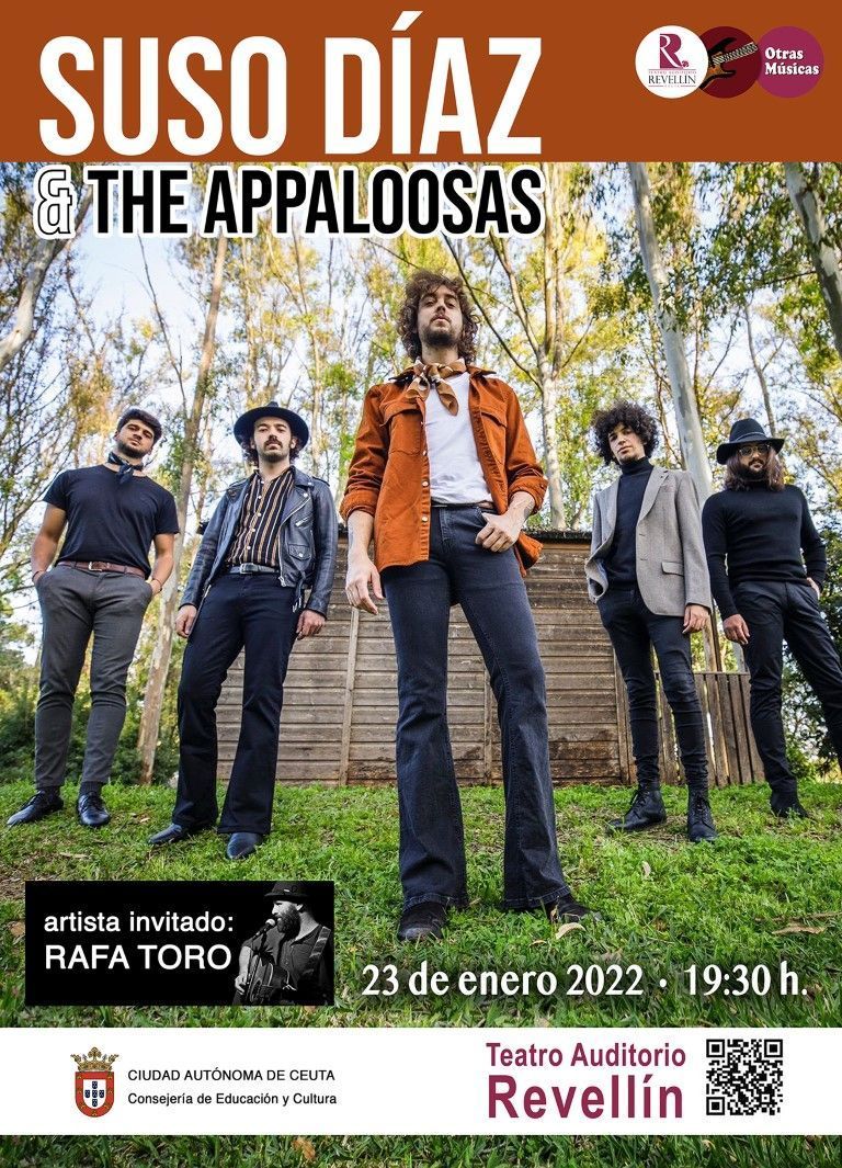 Suso Díaz y su banda The Appaloosas actuarán en el Teatro del Revellín el 23 de enero