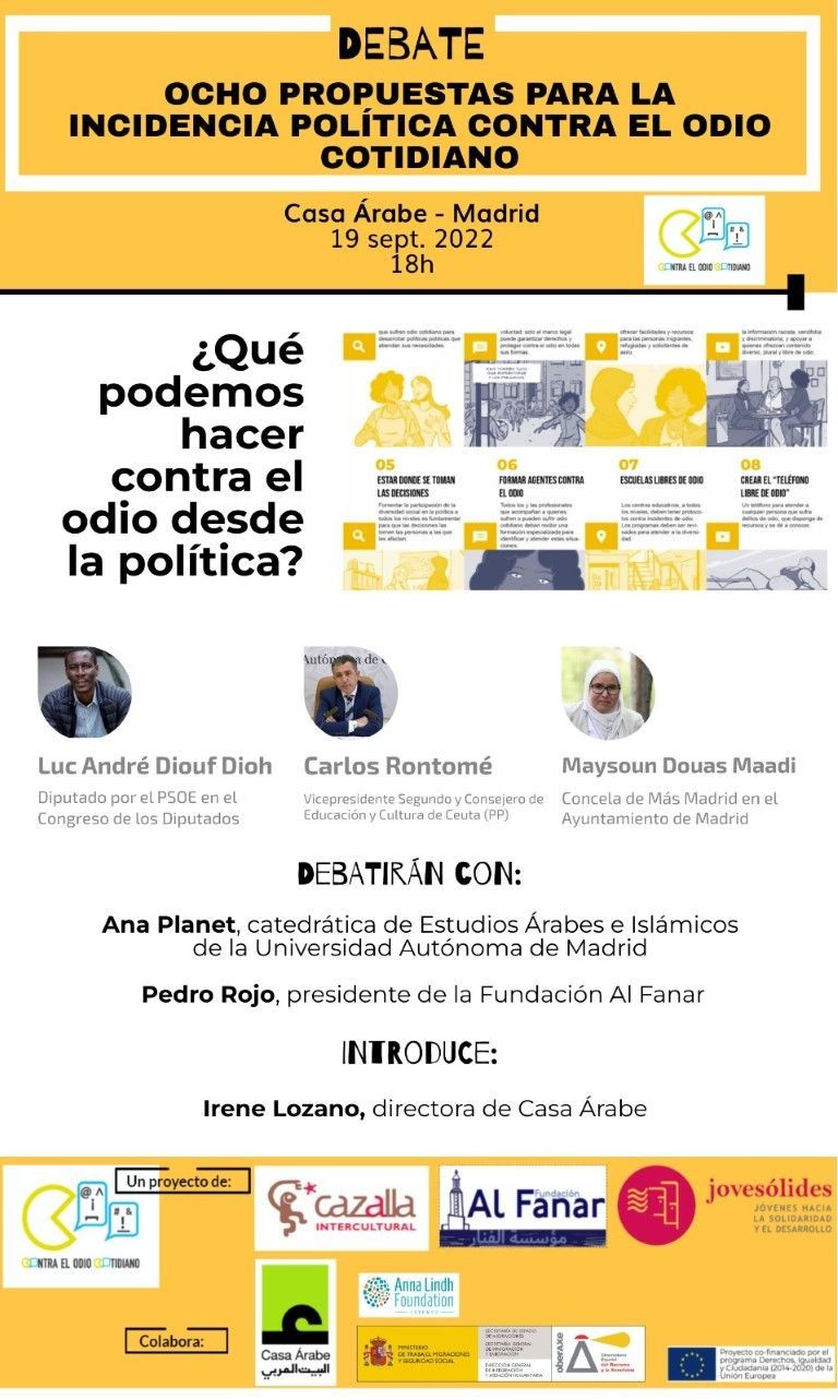 Rontomé participa en una charla en la Casa Árabe de Madrid