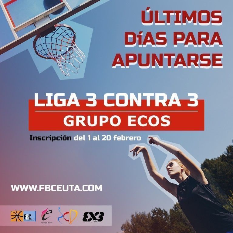 Últimos días para inscribirse en la ‘Liga 3x3 Grupo Ecos’ de baloncesto