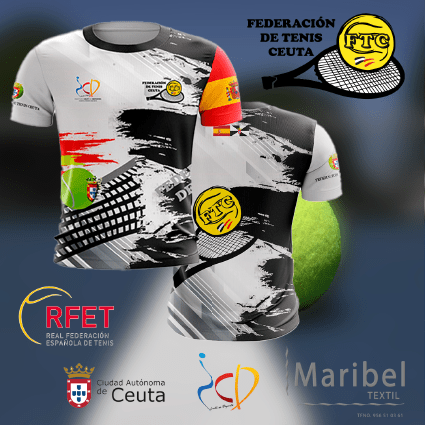 La Federación de Tenis de Ceuta presenta su nueva camiseta oficial para sus federados