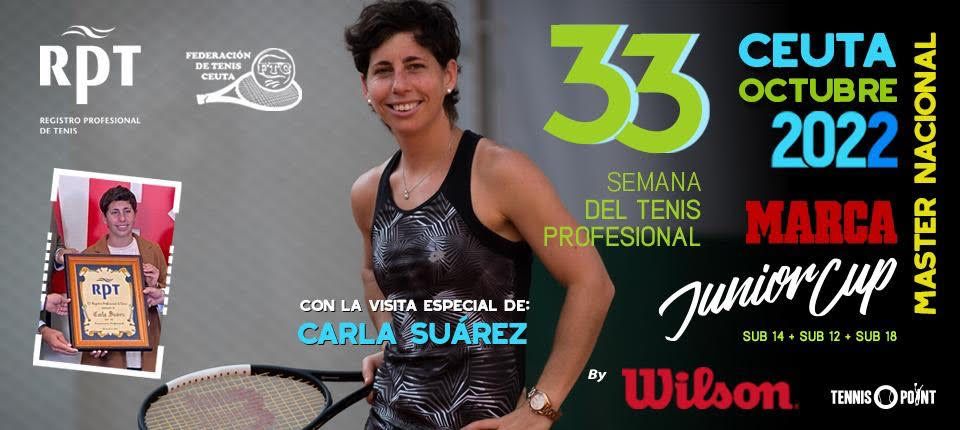 Carla Suárez participará en los actos del Máster Nacional RPT– Marca Junior Cup
