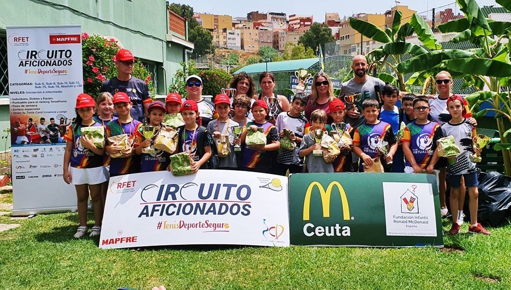Clausurado el III Torneo de Aficionados 2022 organizado por la Federación de Tenis de Ceuta