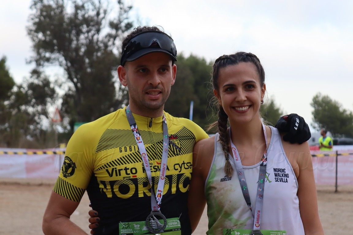 Pedro Romero y Laura Ramos reivindican el "sacrificio" de un deporte en auge como la marcha nórdica
