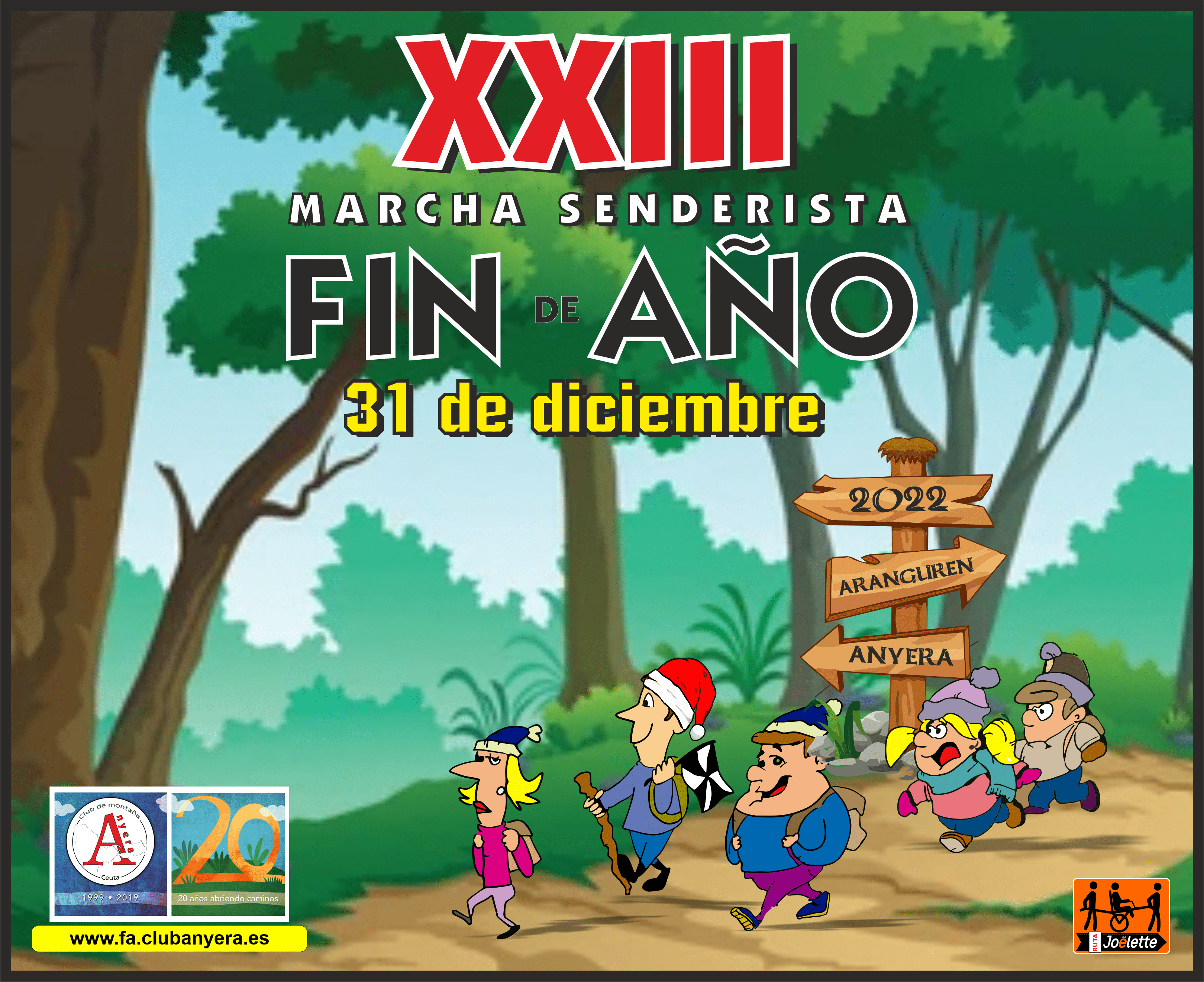 El 31 de Diciembre se celebrará la XXIII Marcha Senderista de Fin de Año
