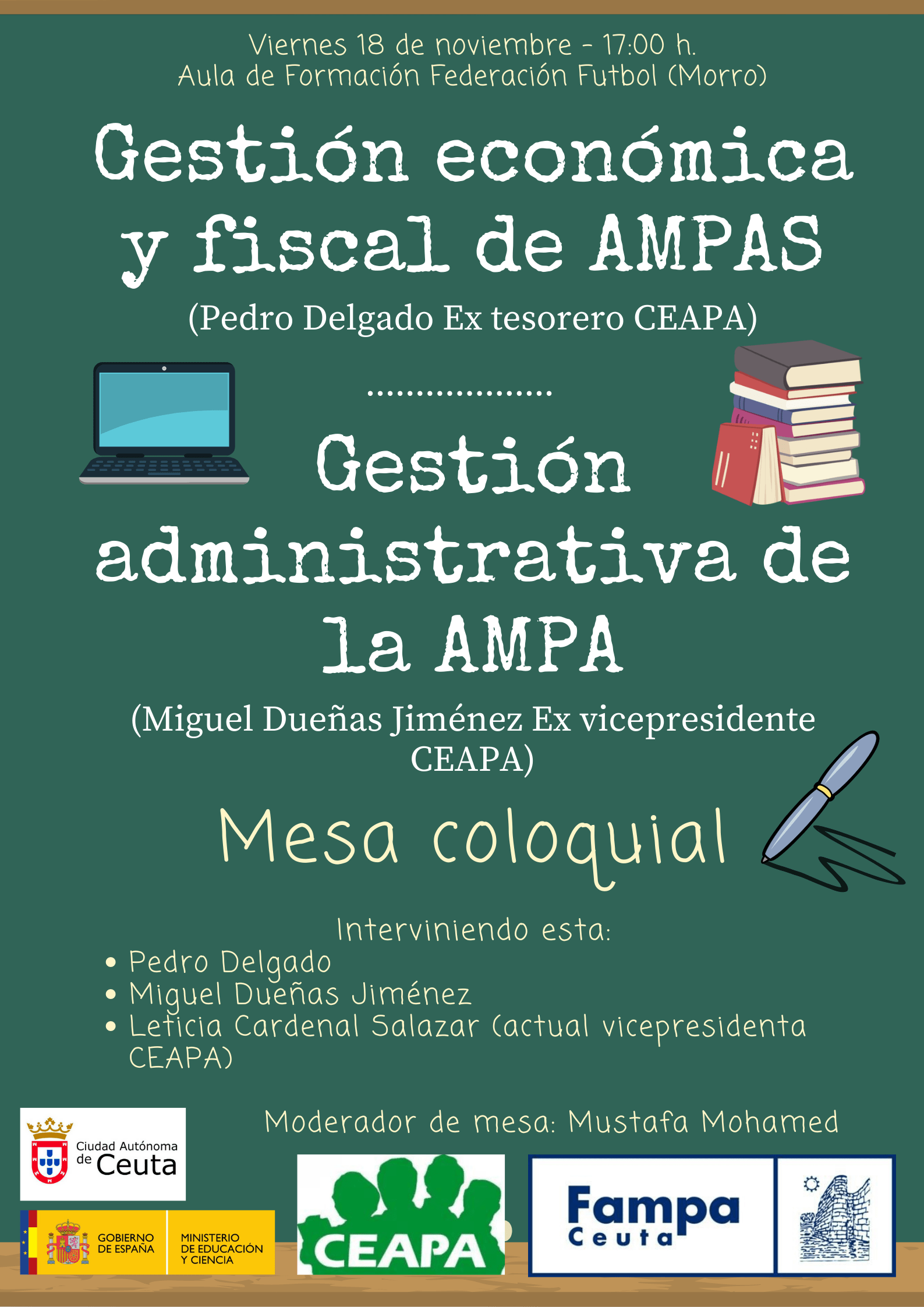 La FAMPA organiza un curso de formación para las juntas directivas de las AMPAS