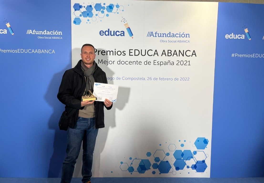 Pablo Dúo, premiado en el Congreso Mundial de Educación “Educa-Abanca”