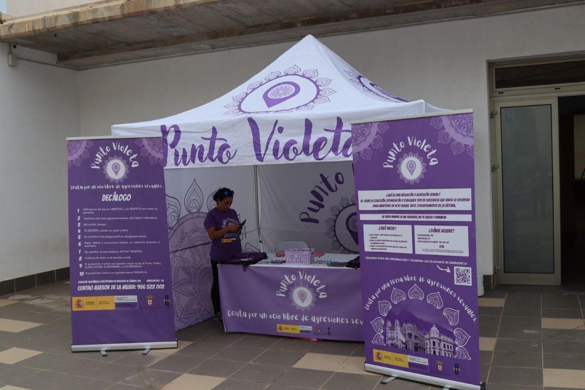 La Delegación del Gobierno en Ceuta procede a instalar “Puntos Violeta” en sus diferentes áreas y direcciones provinciales