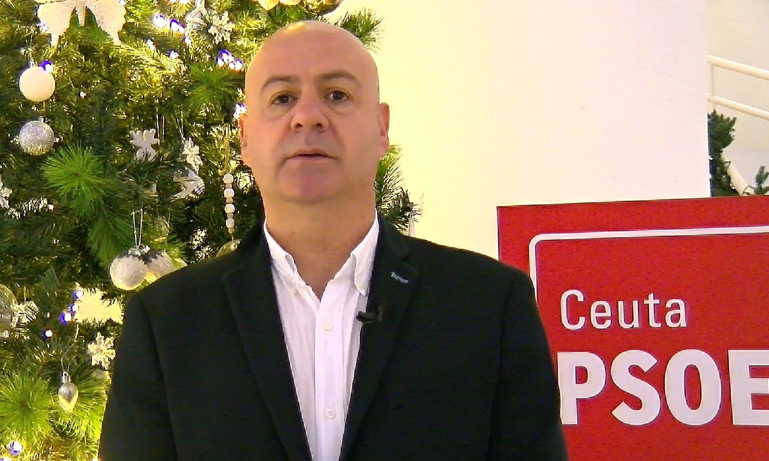 Juan Gutiérrez, secretario general del PSOE, felicita la Navidad a los y las ceutíes 
