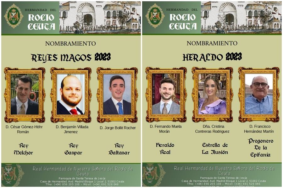 La hermandad del Rocío designa el cortejo del Heraldo Real 2023