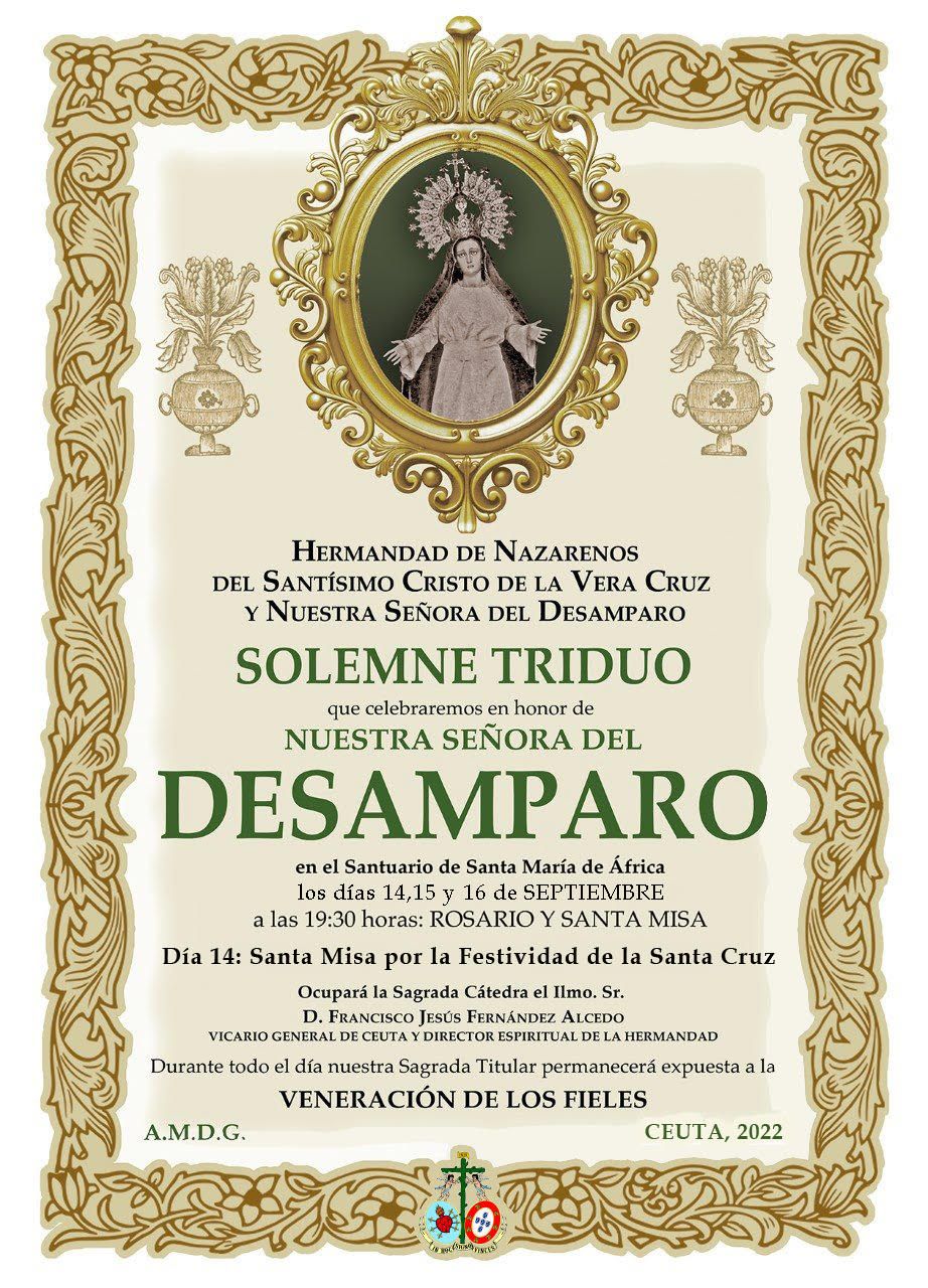 Veracruz celebra desde el miércoles un Triduo en honor a la Señora del Desamparo