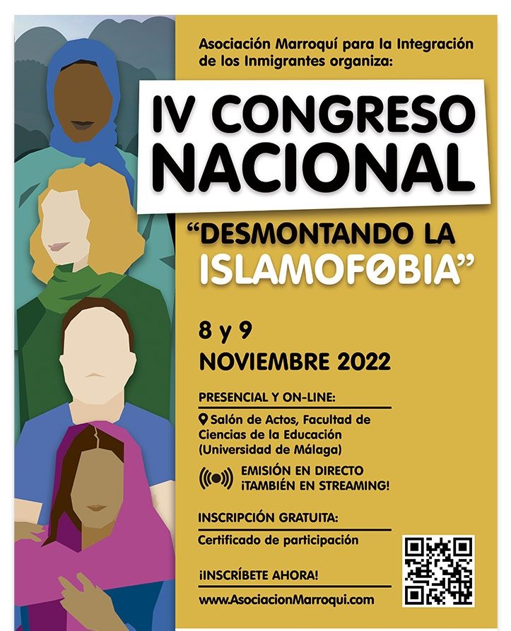 600 personas asistirán este año al IV Congreso Nacional “Desmontando la islamofobia”