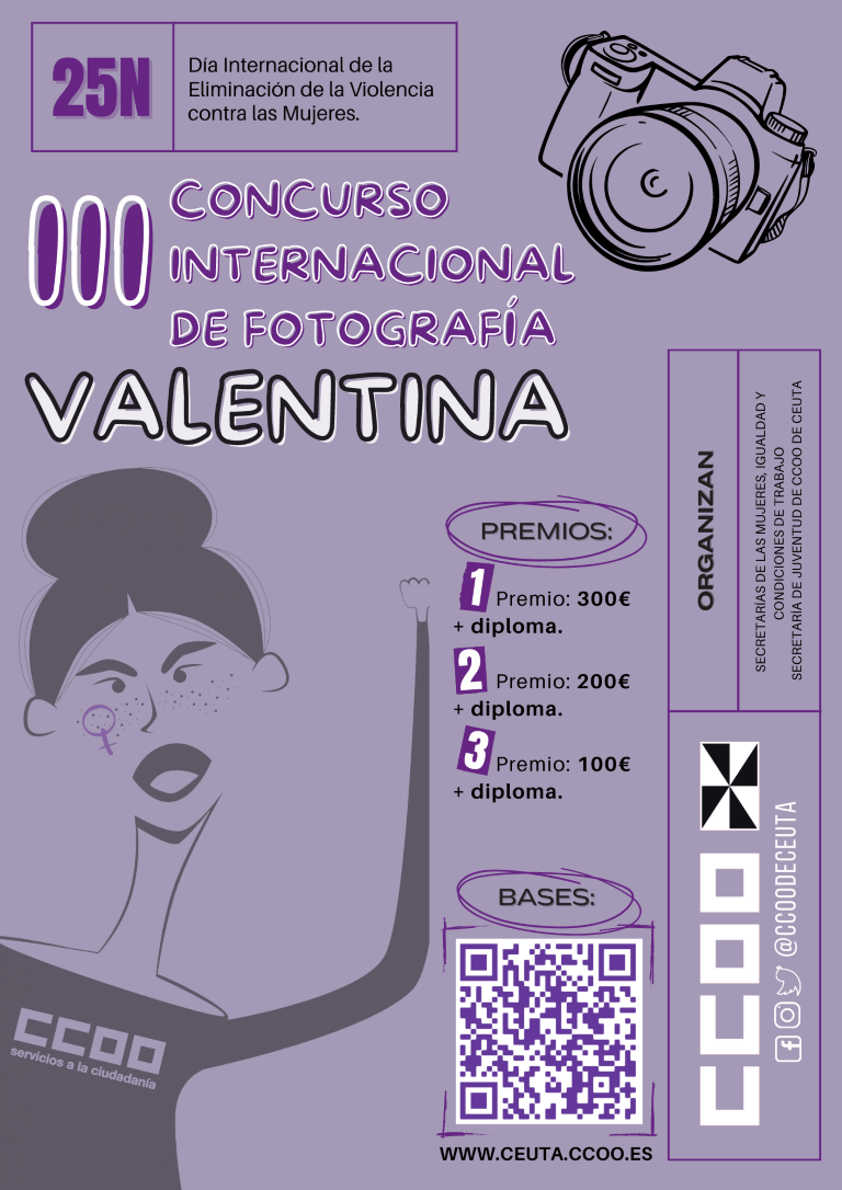 CCOO convoca el concurso internacional fotográfico “Valentina”