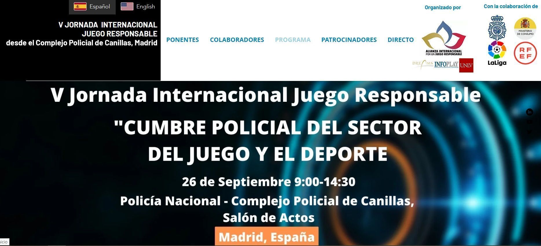 La Ciudad respalda la V Jornada Internacional de Juego Responsable
