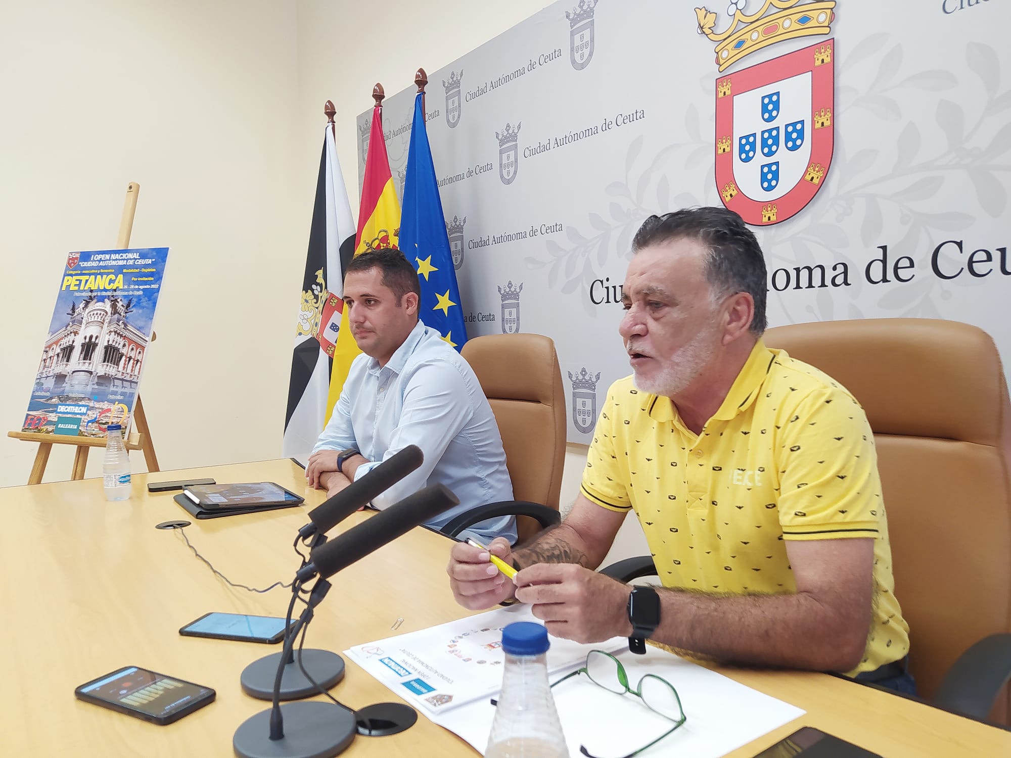 Presentado el I Open Nacional Ciudad de Ceuta de Petanca que se celebrará entre el 26 y 28 de agosto