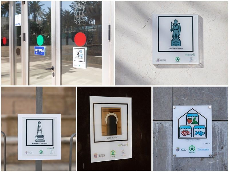 La Ciudad coloca 25 pictogramas para facilitar la accesibilidad cognitiva