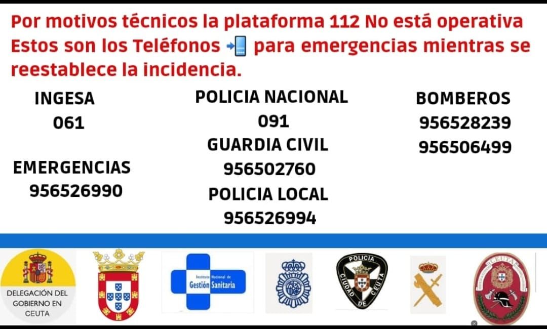 Habilitan números de teléfono por la caída del sistema de comunicaciones del 112