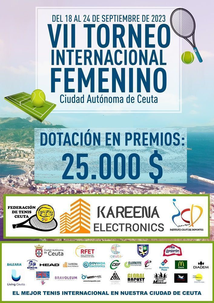 La Federación de Tenis organiza el VII Torneo Internacional Femenino Ciudad de Ceuta 