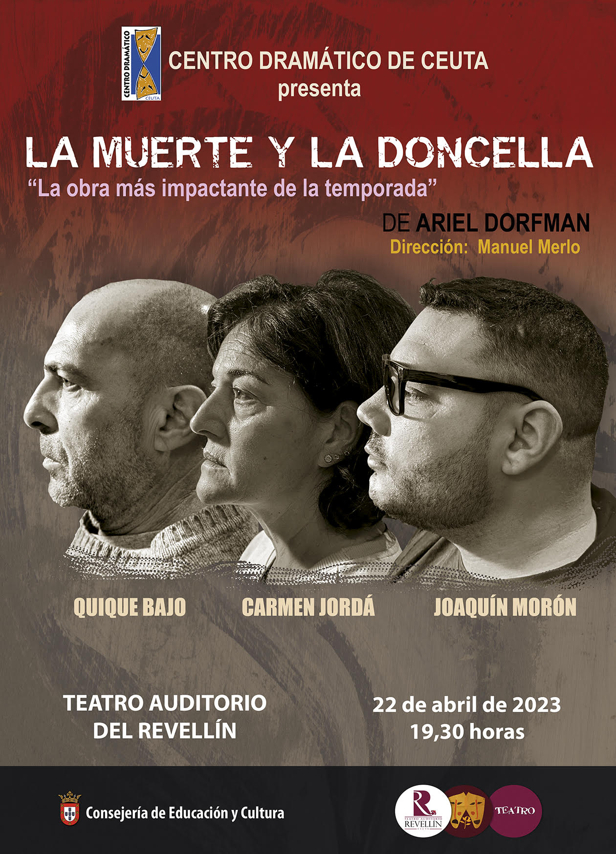 El Centro Dramático representará “La muerte y la doncella”