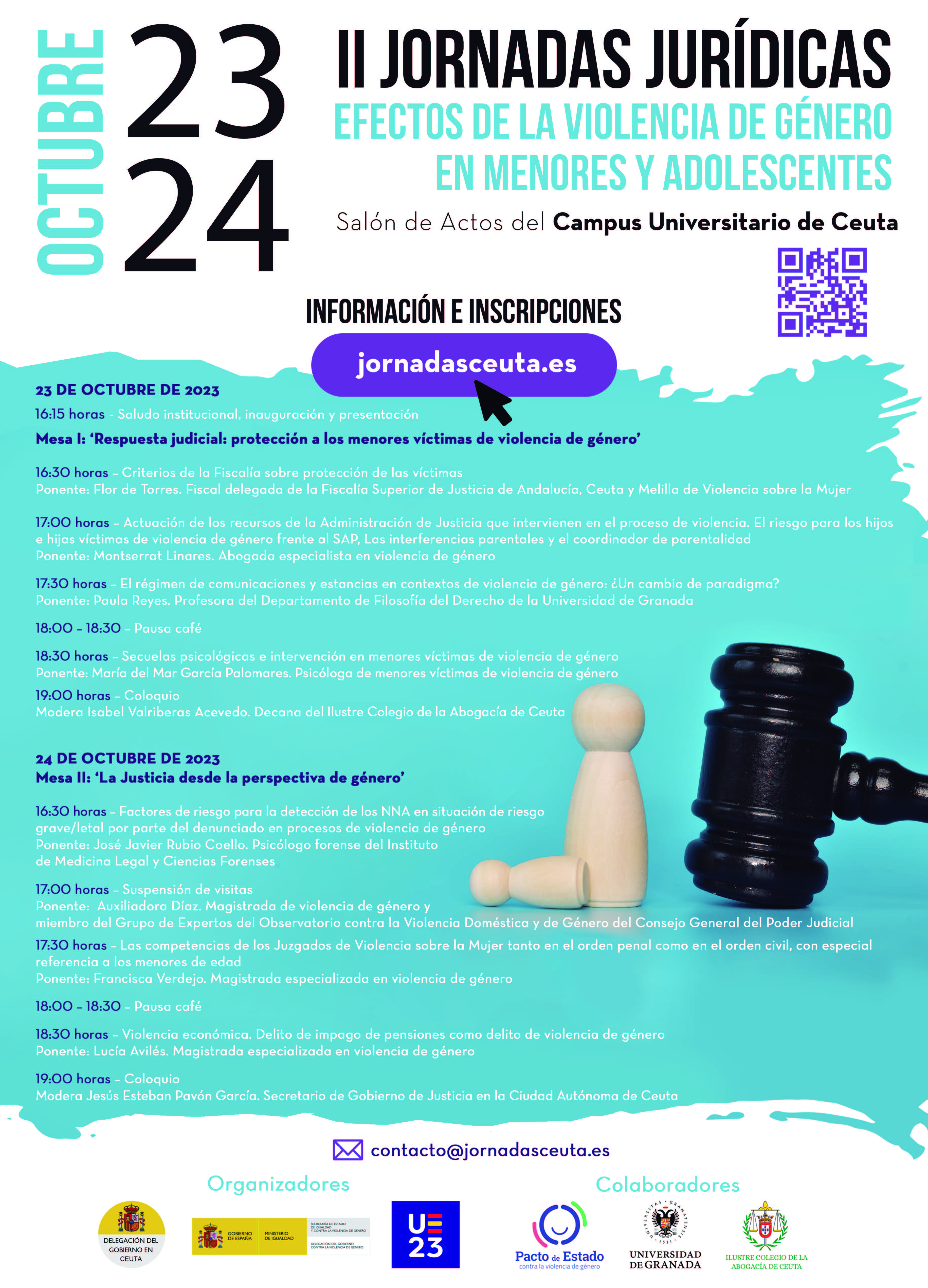 Los efectos de la violencia de género en menores y adolescentes se debatirá en las II Jornadas Jurídicas