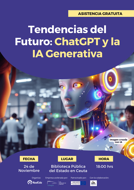 El día 24 de noviembre se llevará a cabo una charla sobre ChatGPT e Inteligencia Artificial Generativa