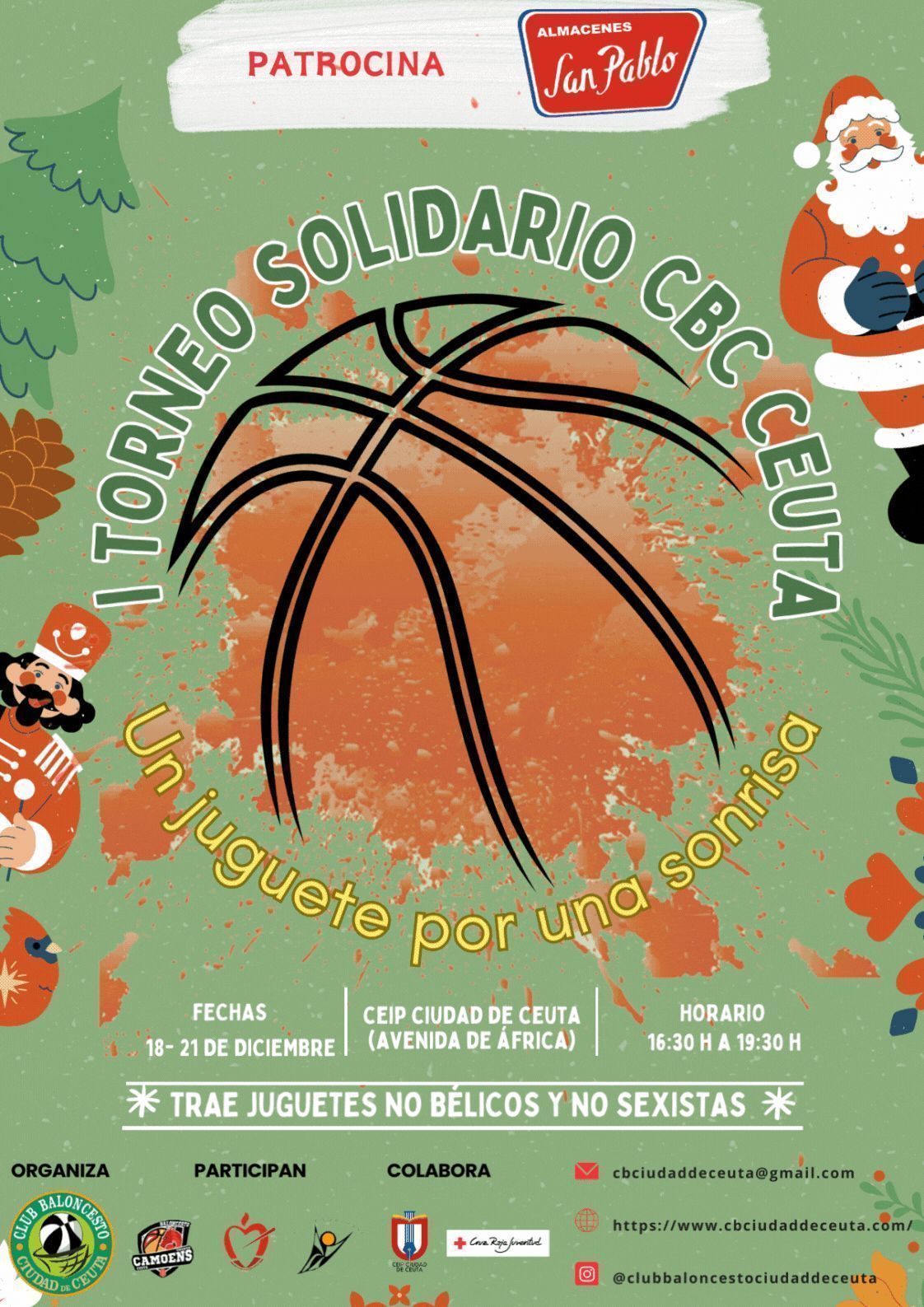 El Club Baloncesto CBC Ceuta organiza el "I Torneo Solidario de Baloncesto" a favor de Cruz Roja Ceuta