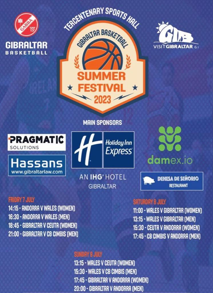 La FBC participa en el Torneo Internacional “Gibraltar Basketball Summer Festival” del 7 al 9 de julio 