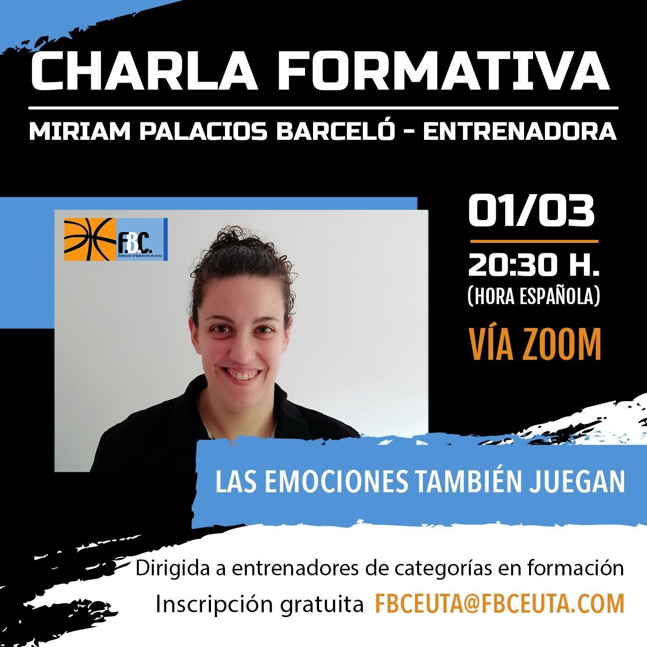 La entrenadora de baloncesto Miriam Palacios ofrecerá una charla sobre las emociones