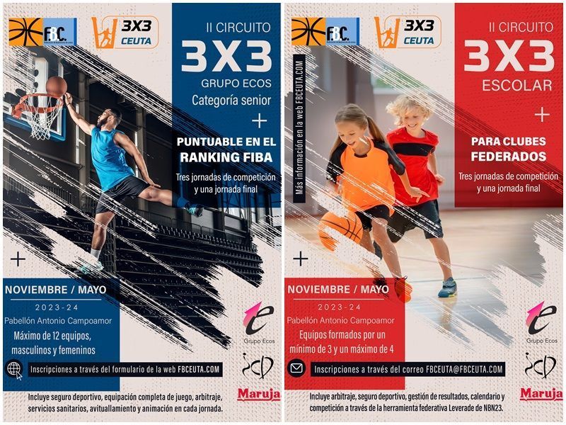 La FBC abre el plazo de inscripción de los circuitos 3x3 Grupo Ecos y Escolar 