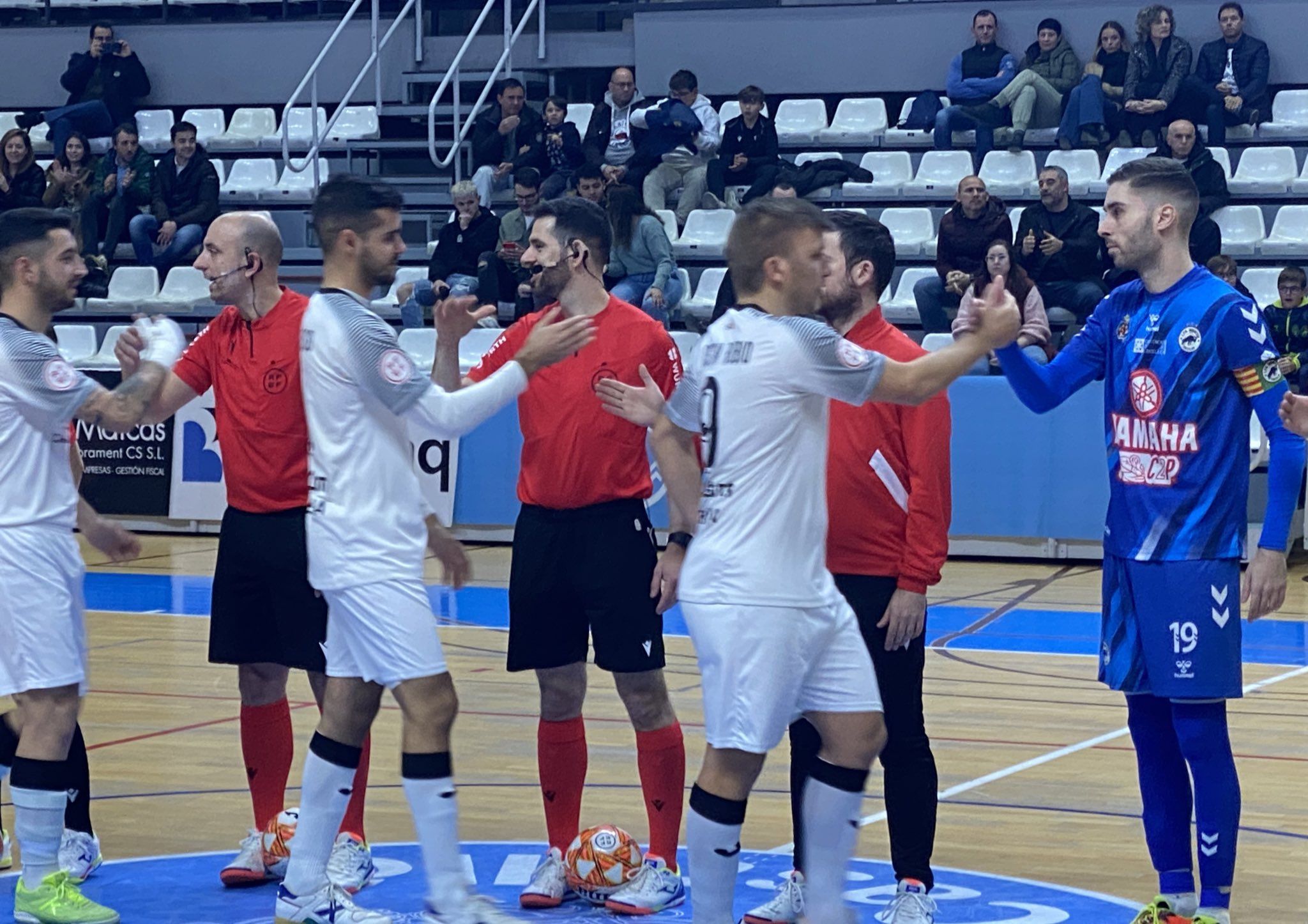 Gran victoria de la UA Ceutí ante el Bisontes Castellón (0-4). Fotos: Twiiter Bisontes Castellón