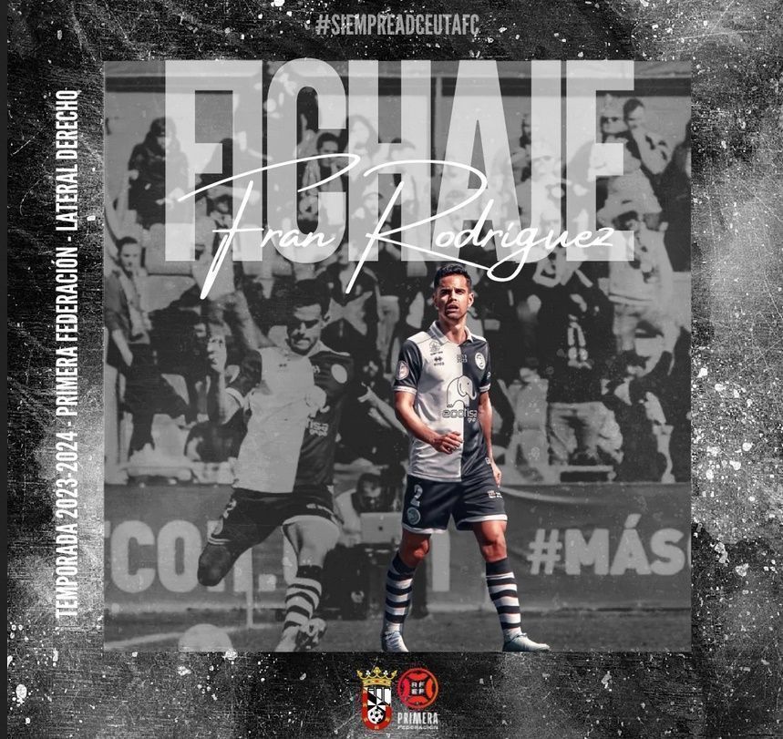 El Ceuta anuncia el fichaje del defensa Fran Rodríguez
