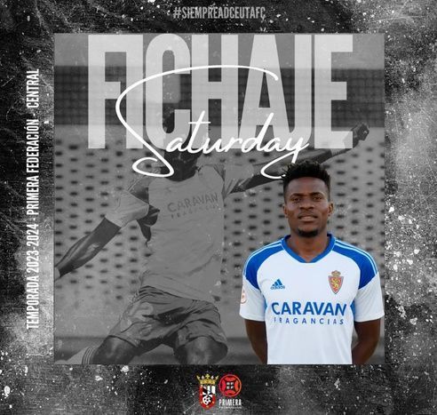 El Ceuta anuncia el fichaje del central nigeriano Saturday Keigo
