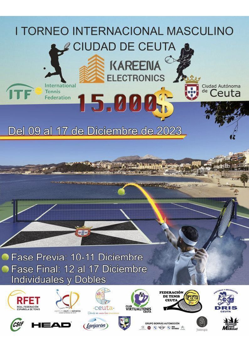 Ceuta acogerá el I Torneo Internacional Masculino de Tenis