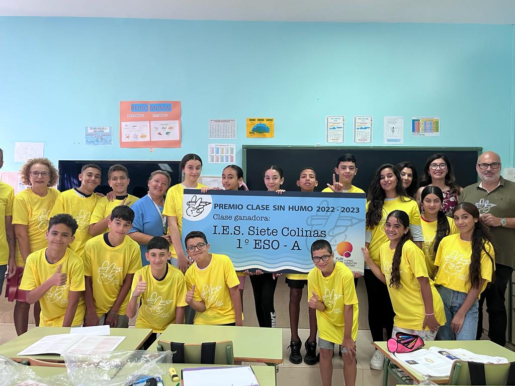 El IES Siete Colinas gana el concurso “Clase sin humo”