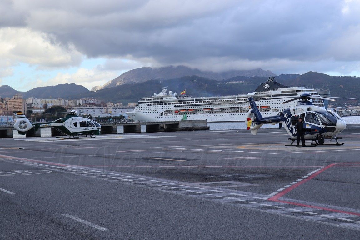 El helipuerto de Ceuta ha registrado un aumento del 8,5% de viajeros en marzo de 2026