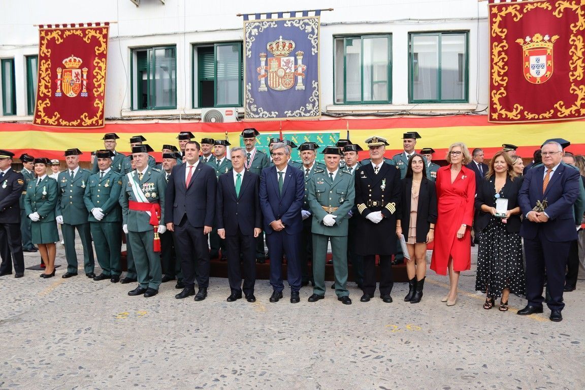 Celebración del acto en honor a la Virgen del Pilar, Patrona del Cuerpo de la Guardia Civil en Ceuta