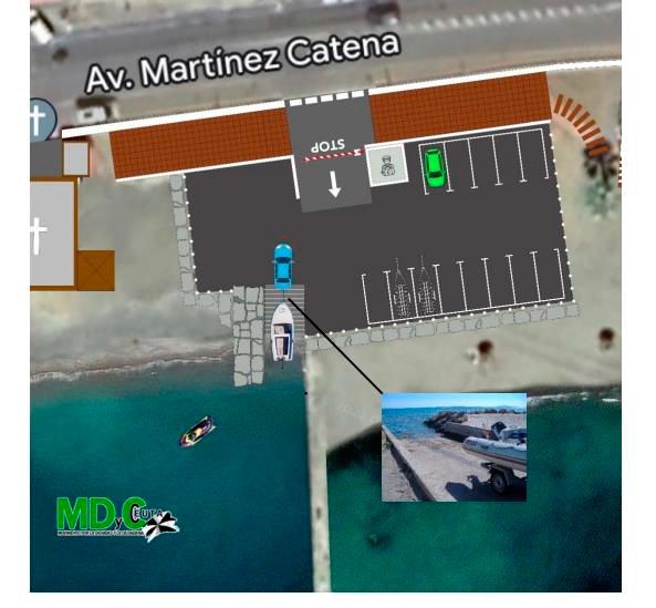 Propuesta presentada por el MDyC para una rampa en la Almadraba