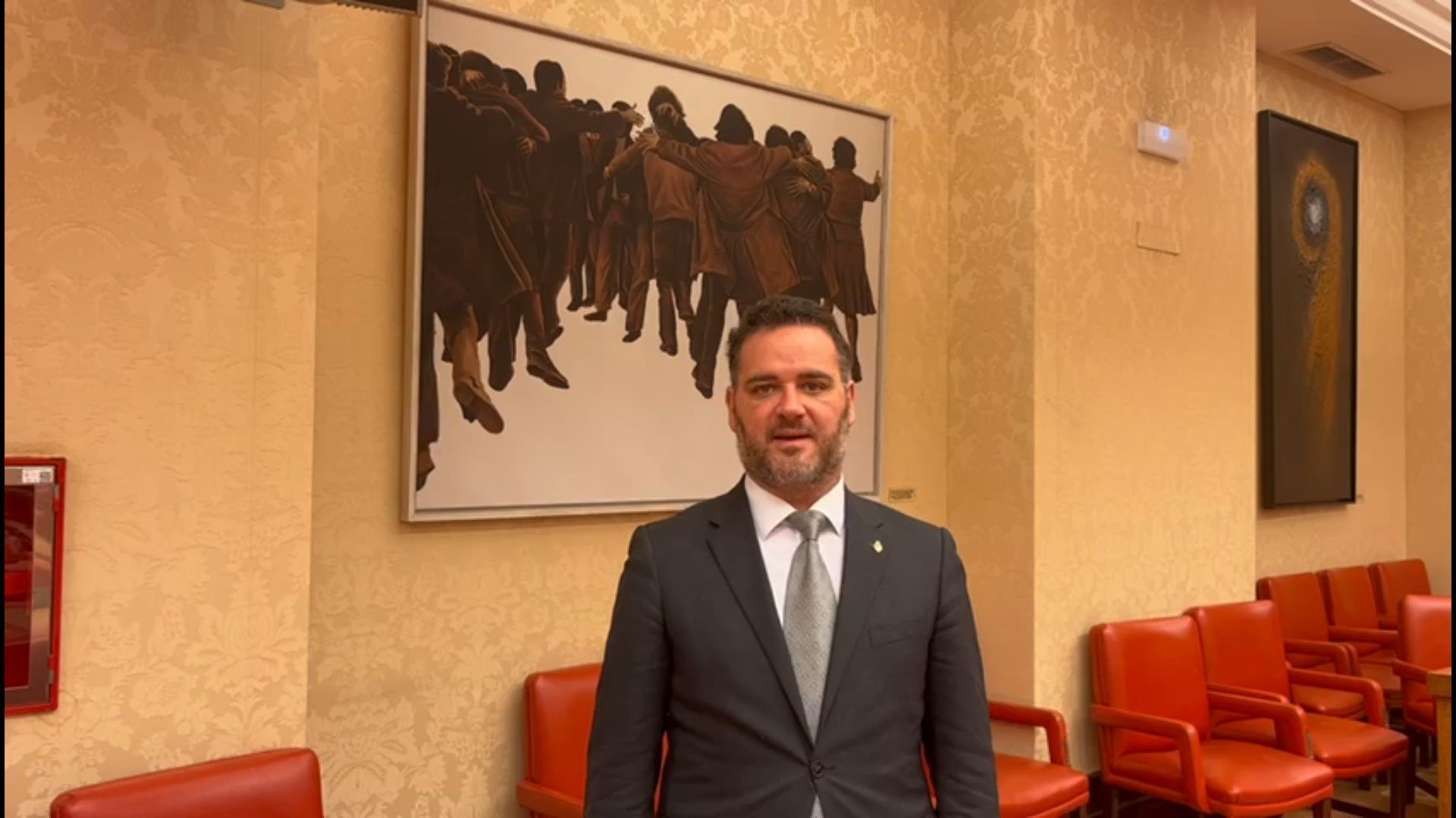 El senador David Muñoz Arbona asiste a la reunión interparlamentaria del Grupo Parlamentario Popular