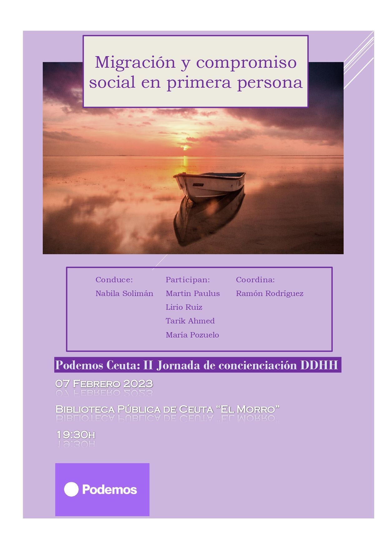 Podemos organiza su segunda jornada de concienciación sobre Derechos Humanos