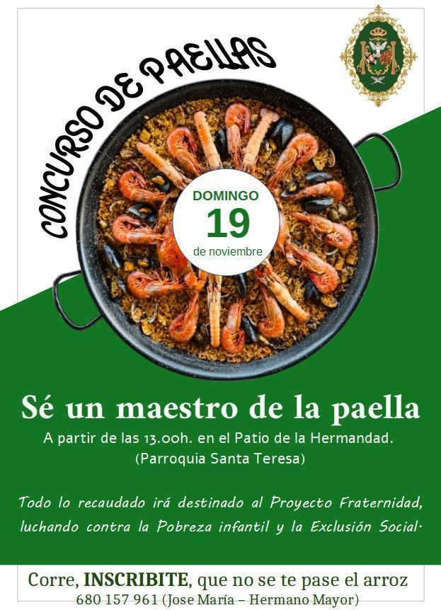 La hermandad del Rocío vuelve a organizar el concurso solidario de paellas