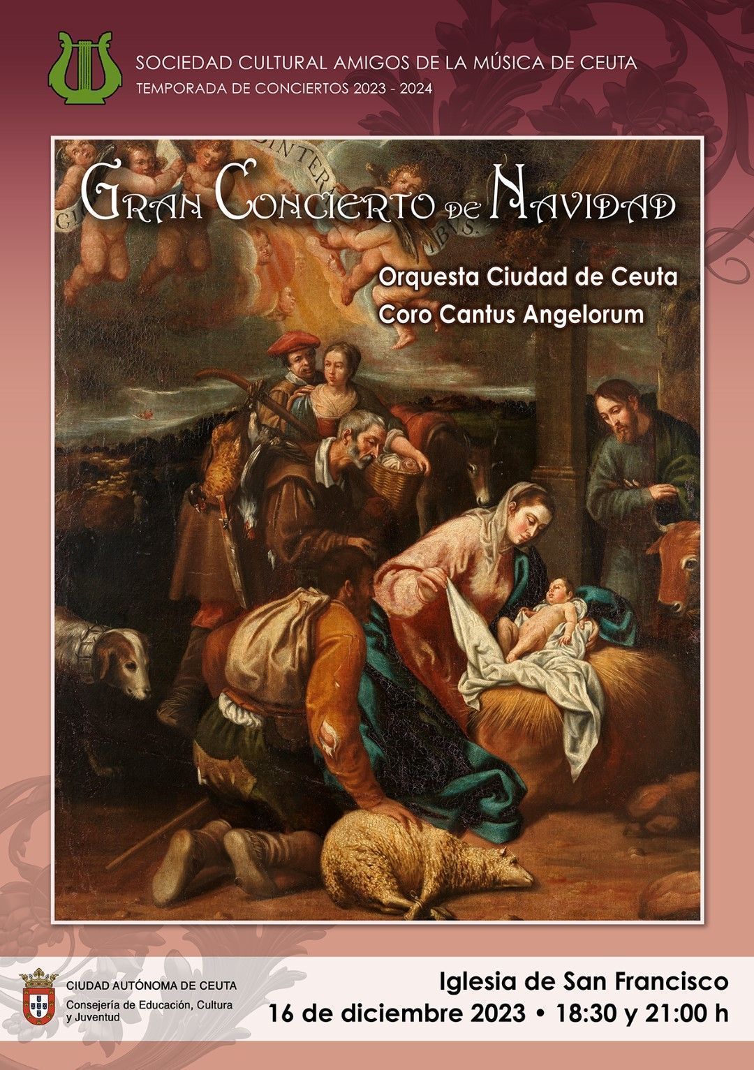 El tradicional Concierto de Navidad se celebrará el próximo 16 de diciembre