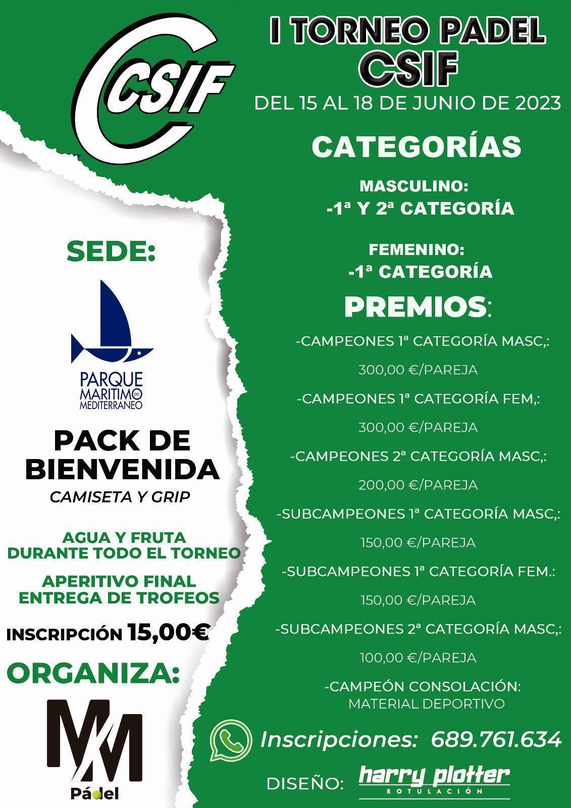 Comienza el primer torneo de pádel organizado por CSIF