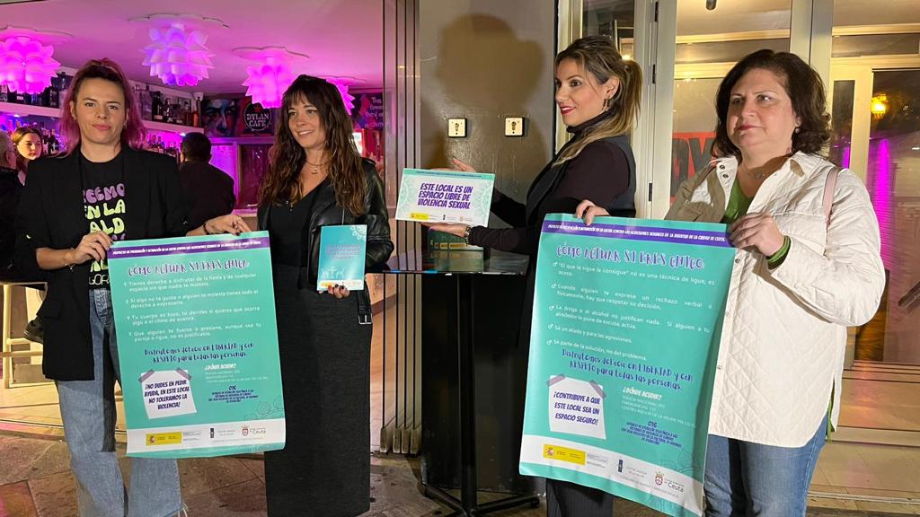 La Consejera de Sanidad y Servicios Sociales, Nabila Benzina, lidera una iniciativa para prevenir la violencia sexual en locales de ocio