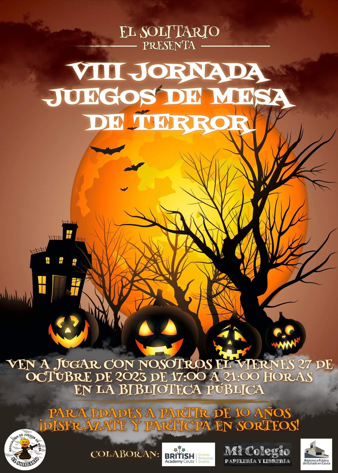 La asociación “El Solitario” organiza una nueva jornada de juegos de mesa de terror