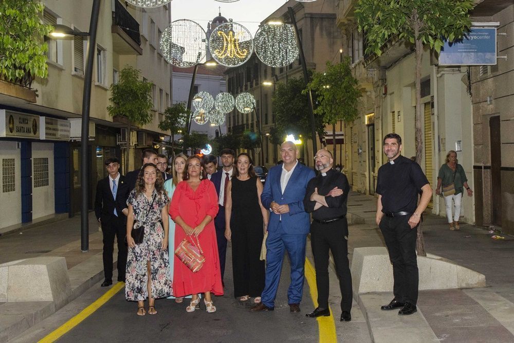 Cultura y la Cofradía de Nuestra Señora de África supervisan el alumbrado preparado para la festividad de la Patrona de Ceuta