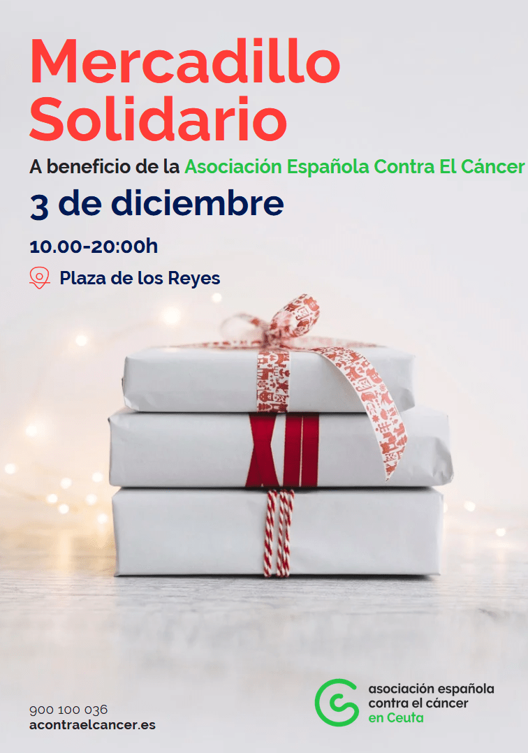 La Asociación España contra el Cáncer en Ceuta celebra su tradicional mercadillo solidario