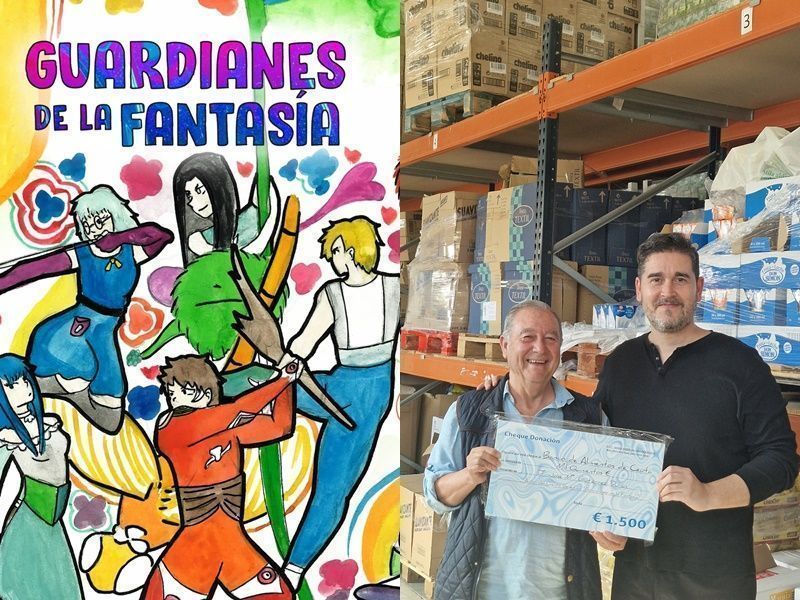 José María Gutiérrez dona 1.500 euros al Banco de Alimentos